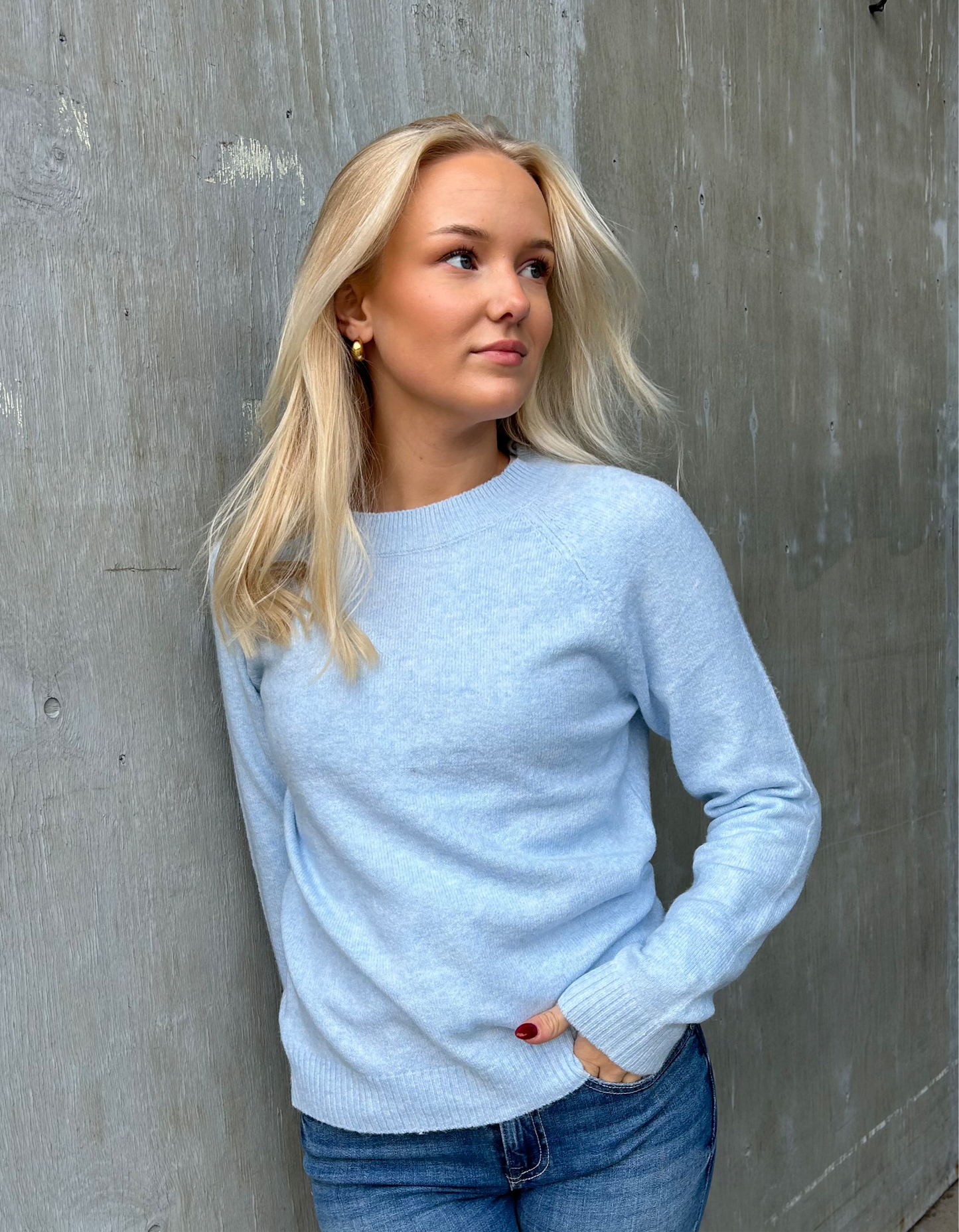 VMDOFFY Pullover - Cashmere Blue