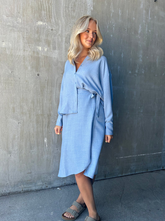 VMMELANEY Shirts - Chambray Blue