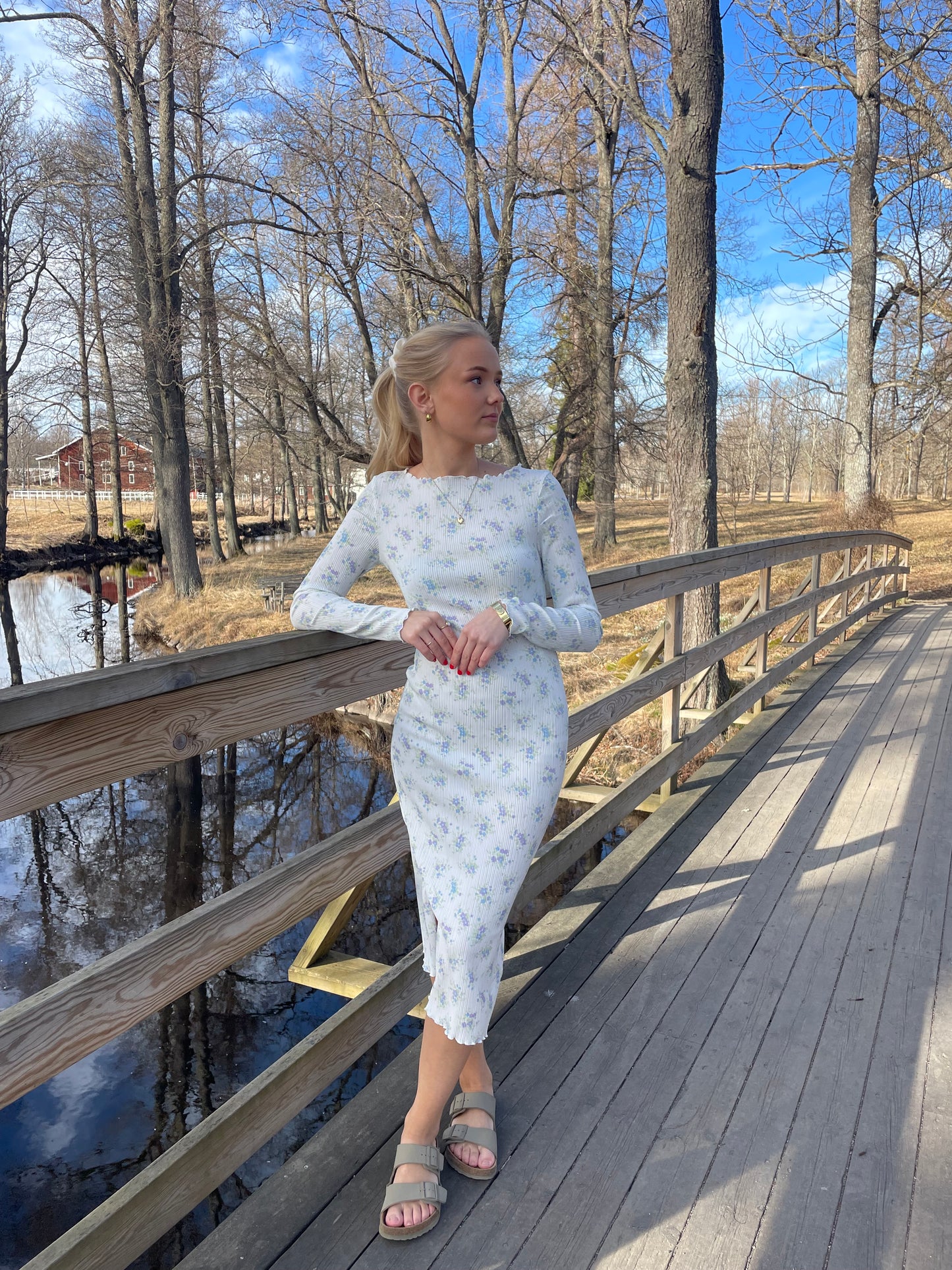 VMJULIA Midi Dress - Snow White