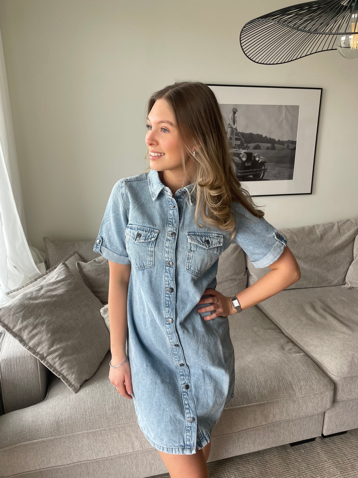 VMJENNIE Dress - Light Blue Denim