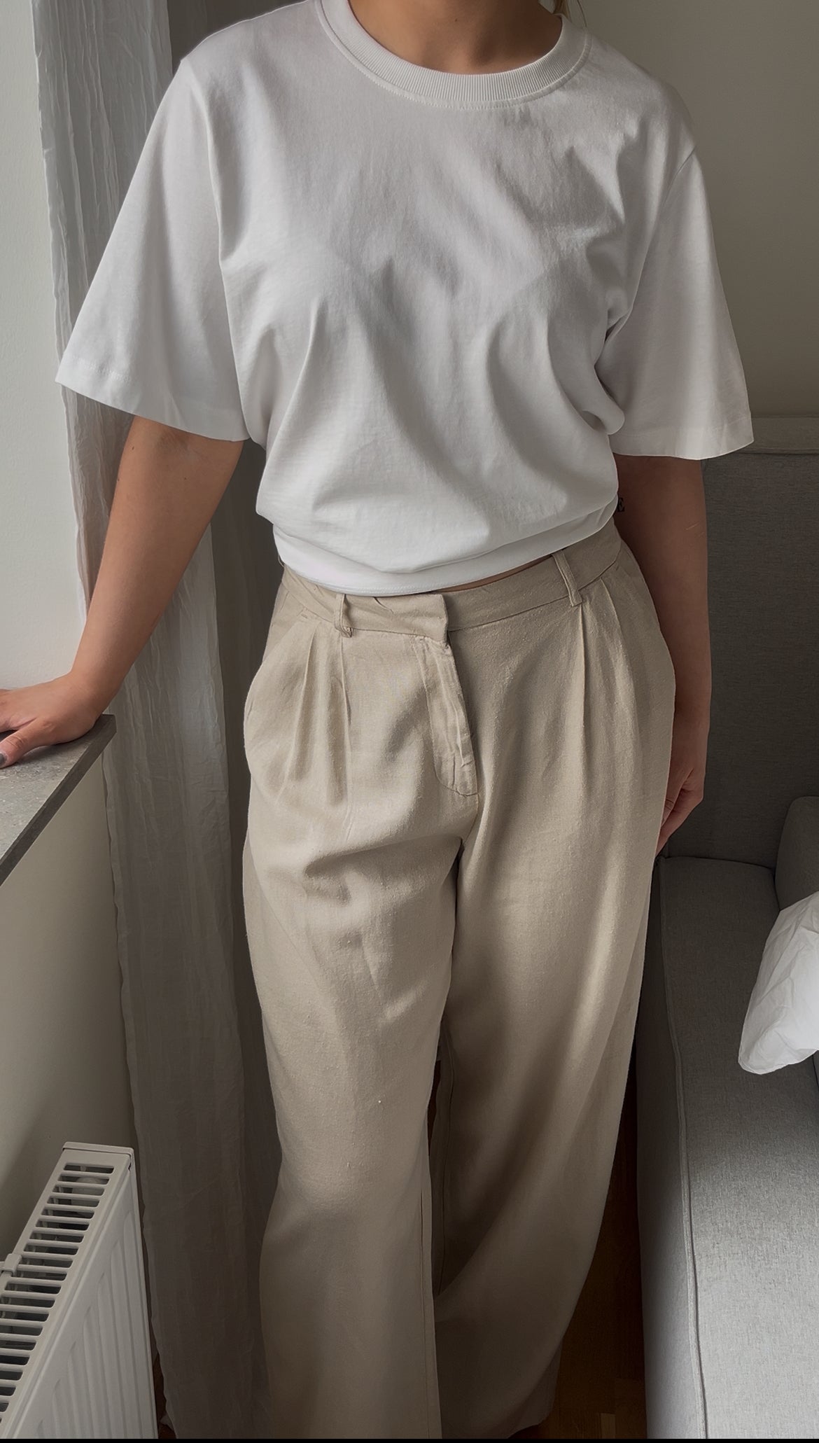 VMMINDY Trousers - Oatmeal