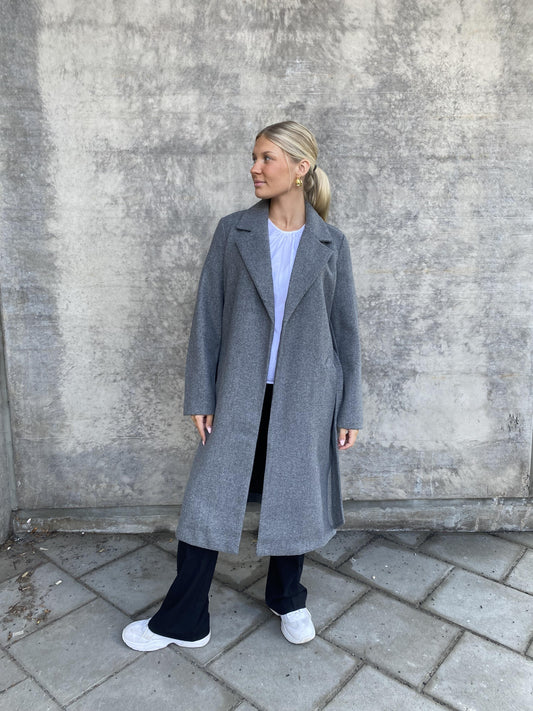 VMFORTUNEAYA Coat - Medium Grey Melange