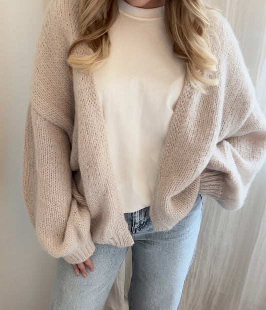 VMMAYBE Knit Cardigan - Oatmeal
