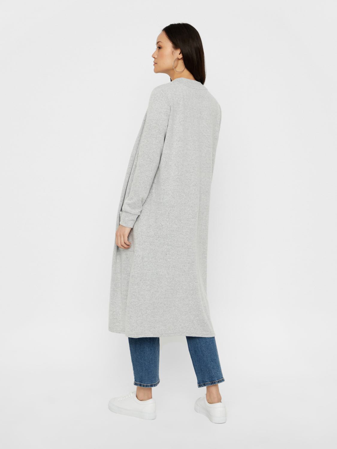 NMCITY Cardigan - Light Grey Melange