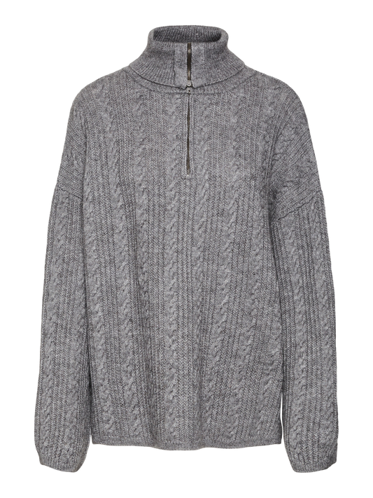 VMVIA Pullover - Medium Grey Melange