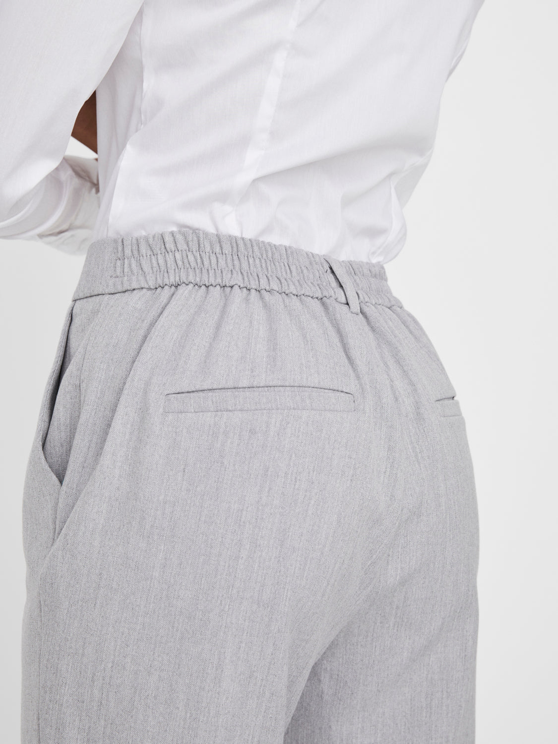 VMMAYA Pants - Light Grey Melange